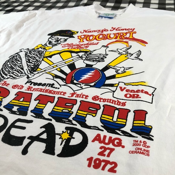 Online Ceramics Grateful Dead Veneta Oregon 72 Tee - Picture 2 of 7